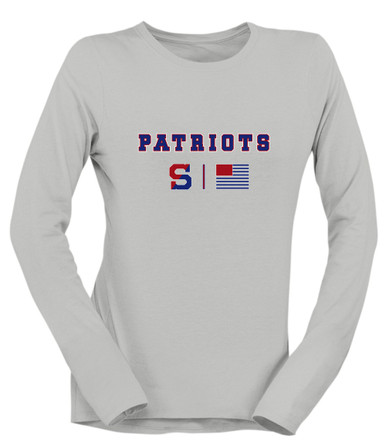 Schenectady Patriots Team Colors Flag Women's Premium LS T-Shirt