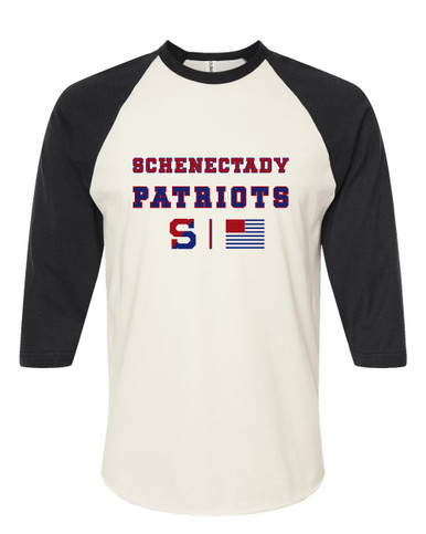 Schenectady Patriots Spirit Flag Women's Baseball T-Shirt