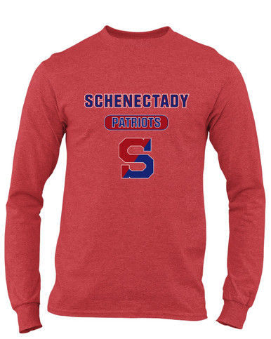 Schenectady Patriots Mascot #3 Men's LS T-Shirt