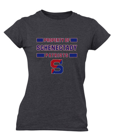 Schenectady Patriots Property Of Women's SS T-Shirt