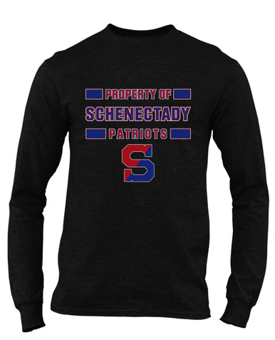 Schenectady Patriots Property Of Men's LS T-Shirt