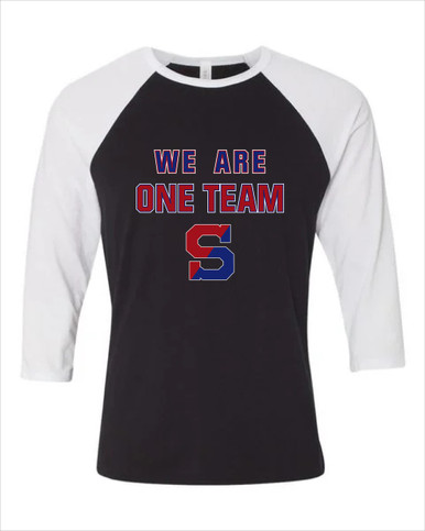 Schenectady Patriots We Are One Team Men's Baseball T-Shirt