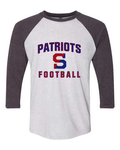 Schenectady Patriots Football #1 Women's Baseball T-Shirt