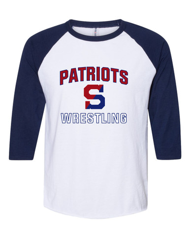 Schenectady Patriots Wrestling Men's Baseball T-Shirt