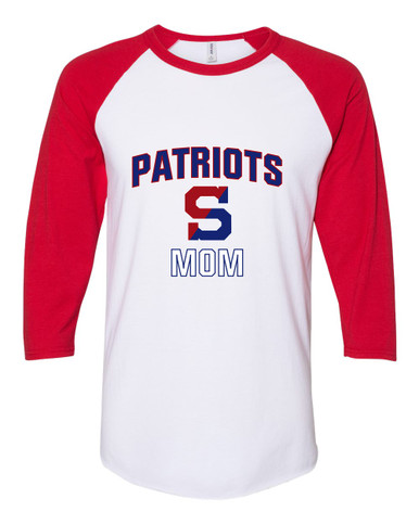 Schenectady Patriots Mom Women's Baseball T-Shirt