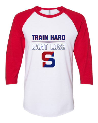 Schenectady Patriots Train Hard, Can't Lose Women's Baseball T-Shirt