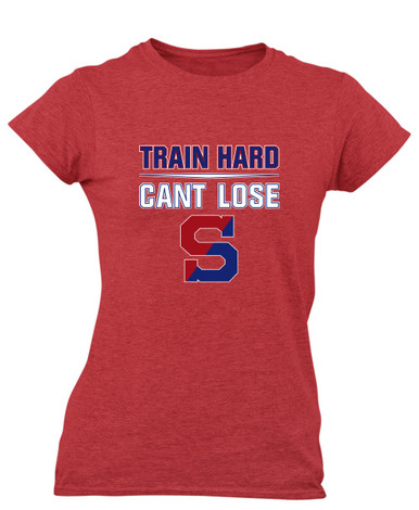 Schenectady Patriots Train Hard, Can't Lose Women's Premium SS T-Shirt