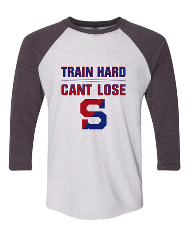Schenectady Patriots Train Hard, Can't Lose Men's Baseball T-Shirt