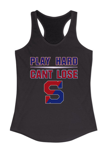 Schenectady Patriots Play Hard, Can't Lose Women's Tank Top