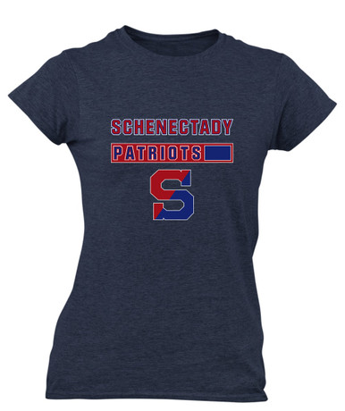 Schenectady Patriots Mascot #7 Women's SS T-Shirt