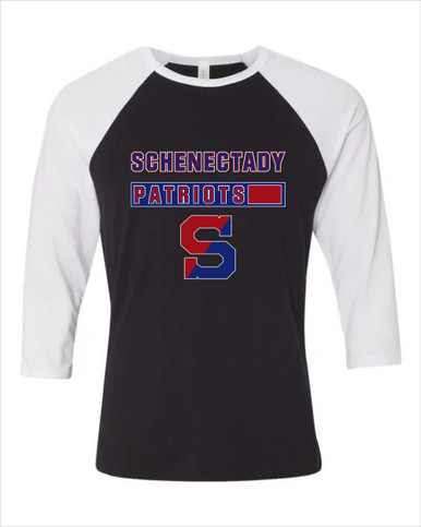 Schenectady Patriots Mascot #7 Men's Baseball T-Shirt