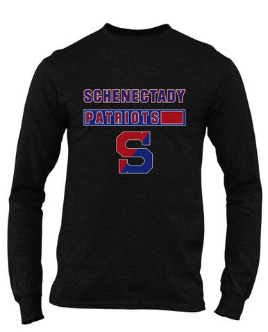 Schenectady Patriots Mascot #7 Men's LS T-Shirt