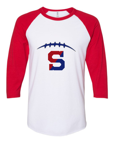 Schenectady Patriots Football #2 Women's Baseball T-Shirt