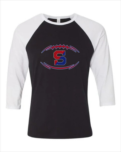 Schenectady Patriots Football #3 Women's Baseball T-Shirt