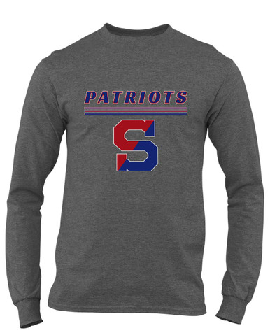 Schenectady Patriots Mascot #8 Men's LS T-Shirt