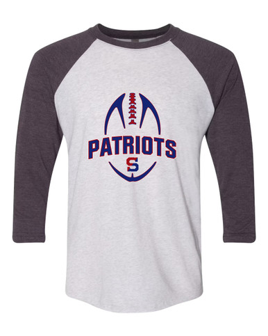Schenectady Patriots Football #5 Women's Baseball T-Shirt