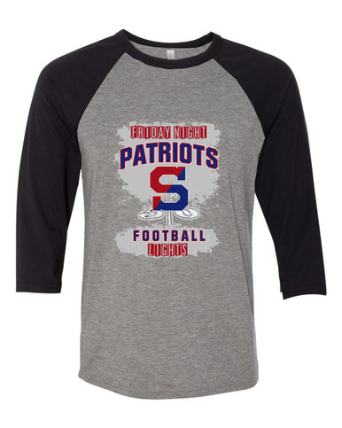 Schenectady Patriots Football #6 Women's Baseball T-Shirt