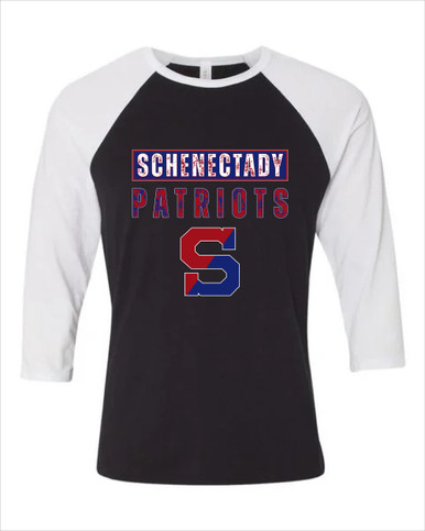 Schenectady Patriots Mascot #9 Men's Baseball T-Shirt