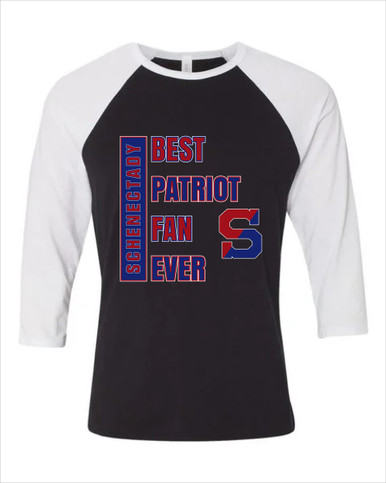 Schenectady Patriots Best Patriot Fan Women's Baseball T-Shirt