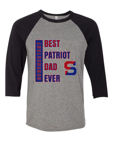 Schenectady Patriots Best Patriot Dad Men's Baseball T-Shirt