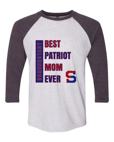 Schenectady Patriots Best Patriot Mom Women's Baseball T-Shirt