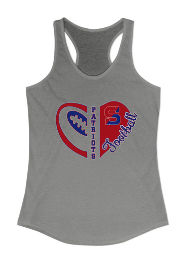 Schenectady Patriots Heart Football Women's Tank Top