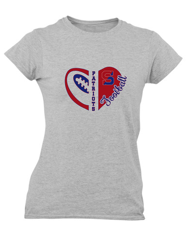 Schenectady Patriots Heart Football Women's Premium SS T-Shirt