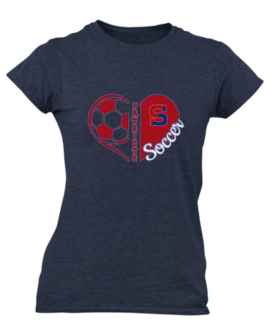 Schenectady Patriots Heart Soccer Women's Premium SS T-Shirt