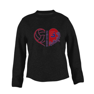 Schenectady Patriots Heart Volleyball Women's Sweatshirt