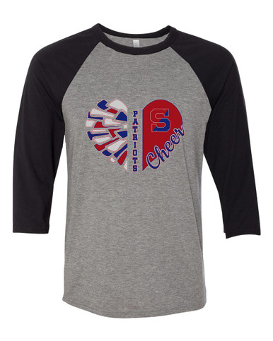 Schenectady Patriots Heart Cheer Women's Baseball T-Shirt