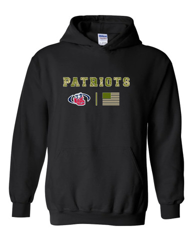Union County Patriots Camo Flag Men's Hoodie
