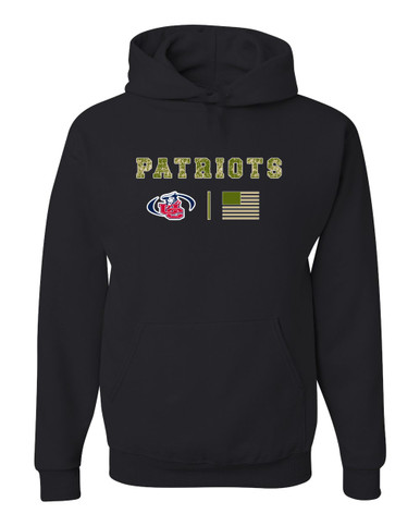 Union County Patriots Camo Flag Men's Premium Hoodie