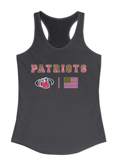 Union County Patriots Pink Camo Flag Women's Tank Top