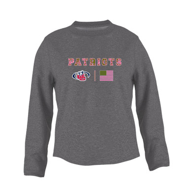 Union County Patriots Pink Camo Flag Women's Sweatshirt