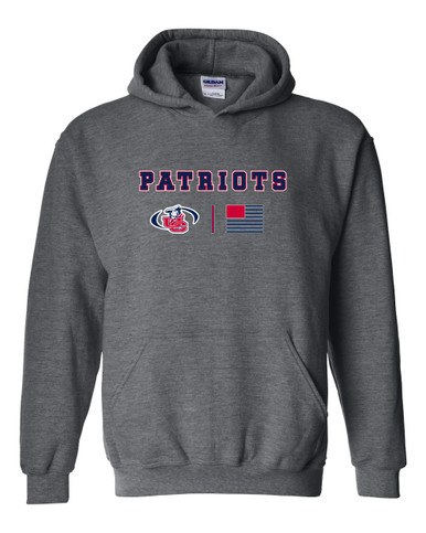 Union County Patriots Team Colors Flag Men's Hoodie