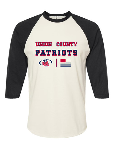 Union County Patriots Spirit Flag Women's Baseball T-Shirt