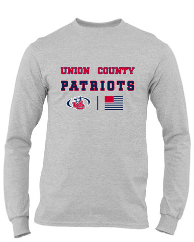 Union County Patriots Spirit Flag Men's LS T-Shirt