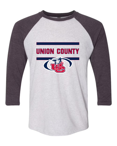 Union County Patriots Mascot #4 Men's Baseball T-Shirt