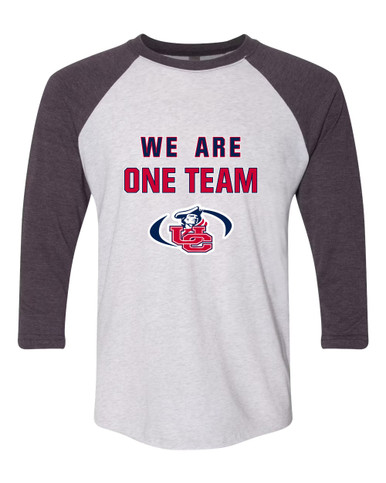 Union County Patriots We Are One Team Women's Baseball T-Shirt