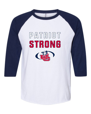 Union County Patriots Strong #2 Men's Baseball T-Shirt