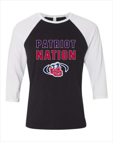 Union County Patriots Nation #2 Women's Baseball T-Shirt