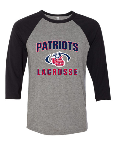 Union County Patriots Lacrosse Men's Baseball T-Shirt