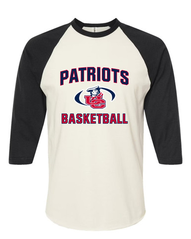 Union County Patriots Basketball #1 Men's Baseball T-Shirt