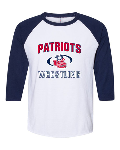 Union County Patriots Wrestling Men's Baseball T-Shirt