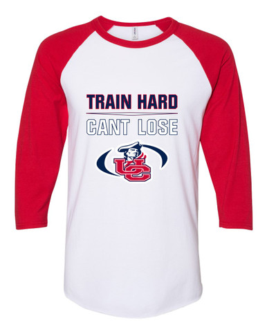 Union County Patriots Train Hard, Can't Lose Women's Baseball T-Shirt