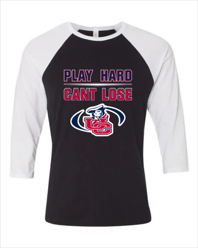 Union County Patriots Play Hard, Can't Lose Women's Baseball T-Shirt