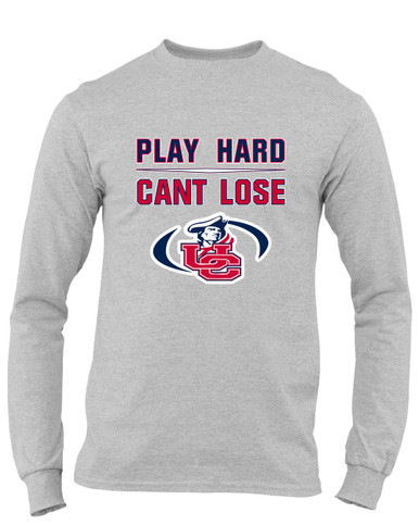Union County Patriots Play Hard, Can't Lose Men's LS T-Shirt