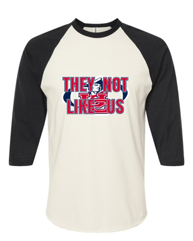 Union County Patriots They Not Like Us #2 Women's Baseball T-Shirt