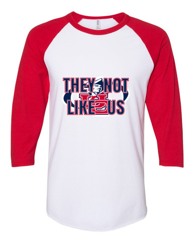 Union County Patriots They Not Like Us #2 Men's Baseball T-Shirt