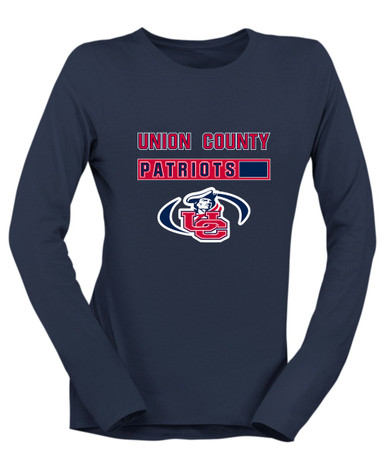 Union County Patriots Mascot #7 Women's Premium LS T-Shirt